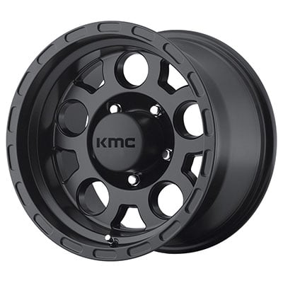 KMC Wheels KM522 Enduro, 16x8 with 5 on 5 Bolt Pattern - Matte Black - KM52268050700